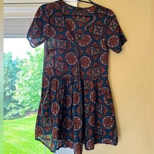 Obey linen mini dress